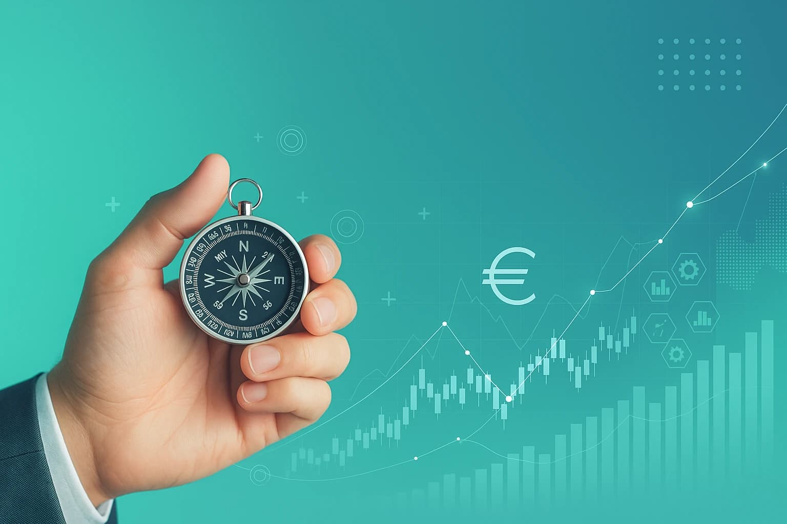 Kompass als Symbol für Finanzstrategie